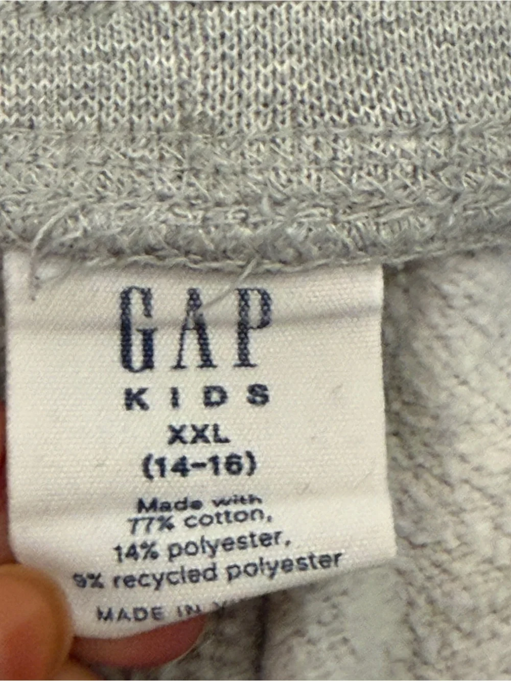 Gap Kids Boys Grey Sweat Shorts XXL 14-16